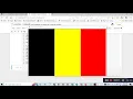 flag of Belgium Python turtle library Python for beginners