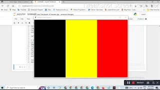 flag of Belgium Python turtle library Python for beginners
