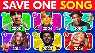 Save One Song Per Year 6 Songs Each Year 2000 2024 Music Quiz 