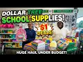 Dollar Tree Back to School Supplies shopping Huge Haul Under Budget