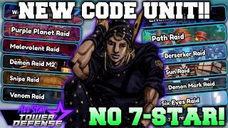 New Code Unit Dark Johnny Joestar TESTED in World 2 Raids V2 0 All Star Tower Defense Roblox
