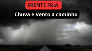 FRENTE FRIA avançando pelo RS.