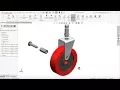 Solidworks tutorial Design of Caster wheel in Solidworks