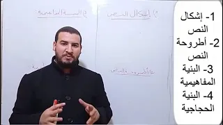 طريقة تحديد إشكال النص أطروحة النص البنية المفاهيمية البنية الحجاجية عبد السلام البجيري 