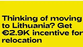 get 3000 euros for moving to lithuania full details here yourvisamate lithuania youtube video