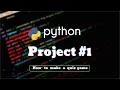 How to make a quiz game Python Code with yuvi Coding