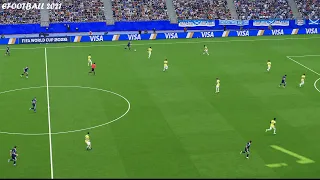 eFootbal 2021 Scotland vs Brazil Game Simulation - Full Match