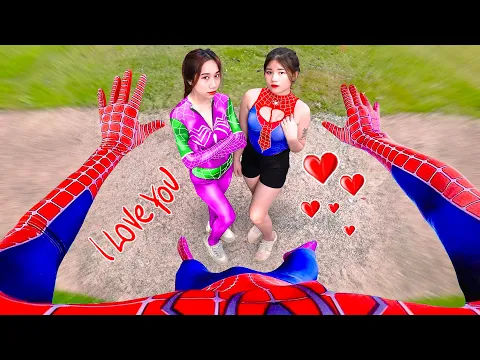 Download MP3 Best Top 5 Spider-Man vs Crazy Girl In Love (Romantic Love Story by Spider-man in Real Life)