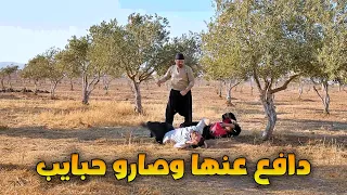 طلع مع الحرمة عالحنتور ودافع عنها وبالأخر اتزوجها بالحلال 