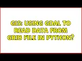 GIS Using GDAL to read data from GRIB file in Python