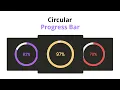 How To Make Circular Progress Bar Using HTML CSS JavaScript Skills Bar