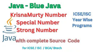 Krisnamurthy Number in Java Special Number in java Strong Number in Java sudiptasirtutorial