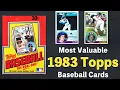 25 Baseball Cards Worth Money - 1983 Topps Most Valuable Baseball Cards