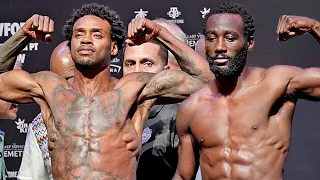 Errol Spence Jr vs Terence Crawford FULL WEIGH IN FACE OFF