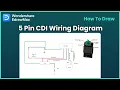 5 Pin CDI Wiring Diagram Tutorial in EdrawMax Motorcycle Ignition Wiring Guide