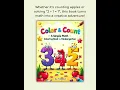 Color Count A Simple Math Coloring Book for Kindergarten