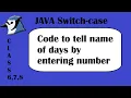 Switch Case in Java Simple School-Level Program Using BlueJ