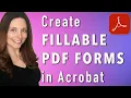 Create a PDF Form in Adobe Acrobat