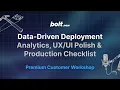 Data-Driven Deployment Analytics UI Polish Publishing Checklist - Bolt new Workshop