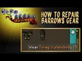 Old School Runescape How To Repair Barrows Gear