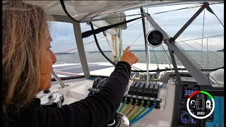 #215 SCARY!! Is our Mast TOO TALL  passing under LOW HANGING POWER CABLES? | Sisu Leopard 45 Cat