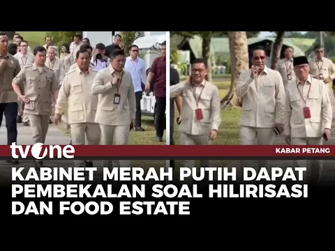 Kompak! Kabinet Merah Putih Kenakan Seragam Presiden Prabowo untuk Pembekalan