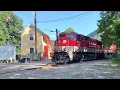 Download Lagu Verlaten stad met 5 mensen! RJ Corman kolentrein bij CSX Interchange, BNSF graantrein, West Virginia
