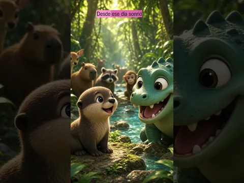 🐊 Todos le tenían miedo a su sonrisa… hasta que una nutria dijo esto ❤️  Cuento Infantil