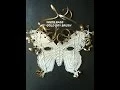BUTTERFLY MASK how to diy papier mache carnival halloween mardi-gras faux metallic costume