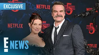 David Harbour Details Working With Millie Bobby Brown Again | E! News