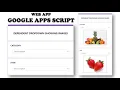 Web App - Apps Script