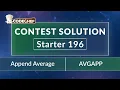Average Applications - AVGAPP CodeChef Starter 196 Solution Rated till 5 Star