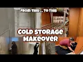 Cold Storage Makeover From Dirty Room to Clean Functional Space Room by Room Makeovers