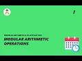 Modular Arithmetic Operations