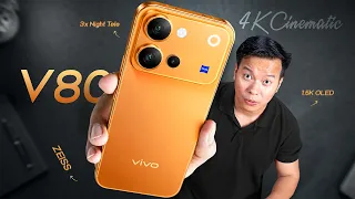 vivo V80 Unboxing & Test📌 4K Cinematic camera, Metal Frame, Zeiss Telephoto