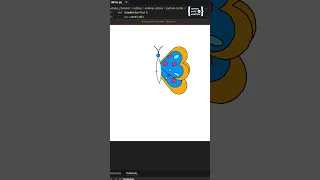 Python Turtle Drawing Butterfly Amazing Graphics Python Turtle beautiful graphics 38 Shorts 2024