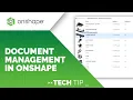 Document Management in Onshape - Tech Tip
