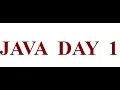 Java BootCamp - Day 1
