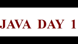 Java BootCamp - Day 1