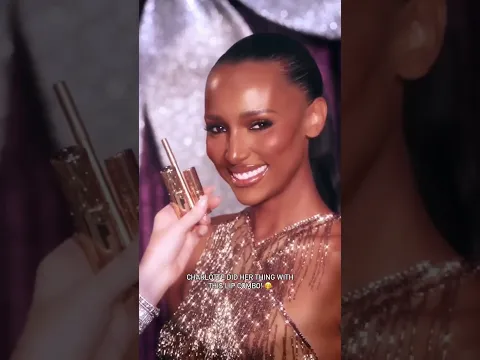 💋 Jasmine Tookes' Holiday Party Makeup Lip Combo ✨🤎 #charlottetilbury #lipcombo #partymakeup