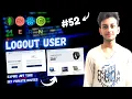 MERN STACK E-Commerce Website Tutorial Logout Using JWT Token