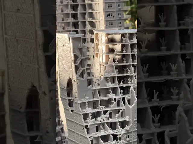 Destroyed Apartment Buildings - 8, 12 and 16 Storey video thumbnail