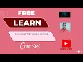 Java Exception Introduction and Try Catch Throw Throws Finally