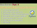 data science Part - 9 numpy with linear algebra in python