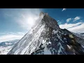 De top van de Matterhorn bereiken met een FPV-drone