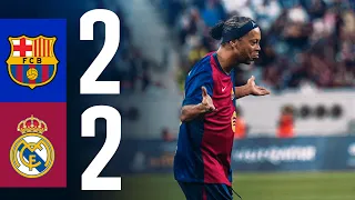 highlights bar a legends 2 vs 2 real madrid legends el cl sico the ronaldinho show 