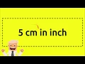 5 cm in inch