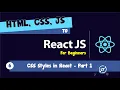 06 HTML CSS JS to React - CSS Styles in React