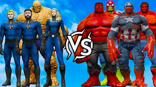 Team Fantastic Four VS Red Hulk Team