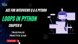 Ace for Interviews Q A Python Chapter 8 True or False Practice Questions